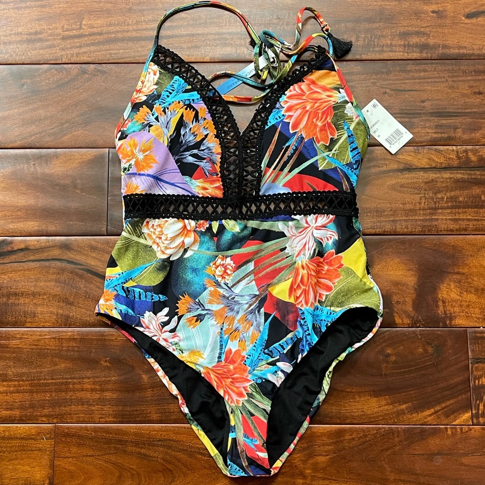 Lucky Brand Malibu Canyon One-piece Swimsuit Sz. Medium NWT